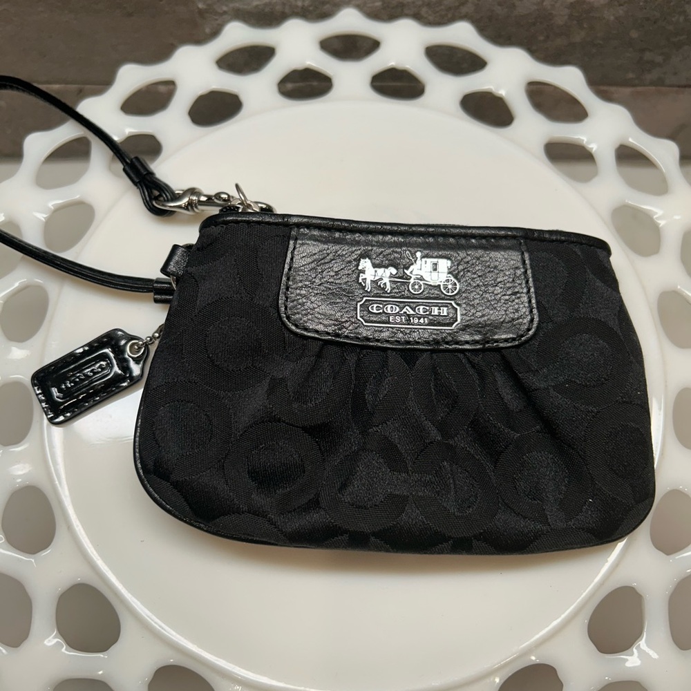 Coach Black Wristlet